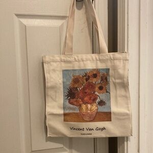 Vincent Van Gogh Sunflower Tote Bag - Cream